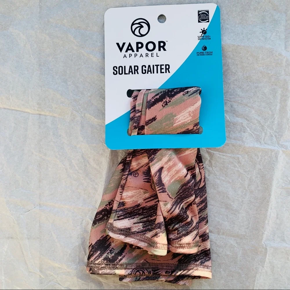 VAPOR Solar Camo Protector Reusable Gaiter Mask Polar Neckwear Derlay Multi